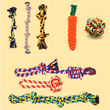 Load image into Gallery viewer, Luxury Dog Chew Toys for Small to Medium Aggressive Chewers - 12 Pack Tough Dog Toys for Medium Breed with Heavy Dog Rope Toys, Interactive Rope Puppy Teething Toys, Squeaky Dog Chew Toys