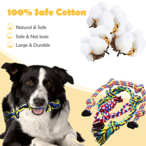Luxury Dog Chew Toys for Small to Medium Aggressive Chewers - 12 Pack Tough Dog Toys for Medium Breed with Heavy Dog Rope Toys, Interactive Rope Puppy Teething Toys, Squeaky Dog Chew Toys