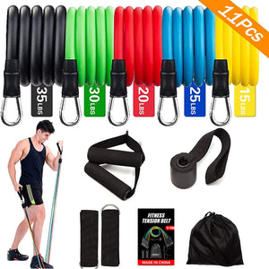 Fitness Rubber Resistance Elastic Bands Set