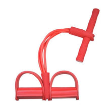 Load image into Gallery viewer, 4 Tube Fitness Resistance Bands Workout Latex Pedal Elastic Bands
