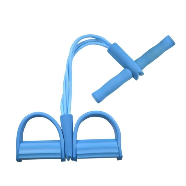 4 Tube Fitness Resistance Bands Workout Latex Pedal Elastic Bands