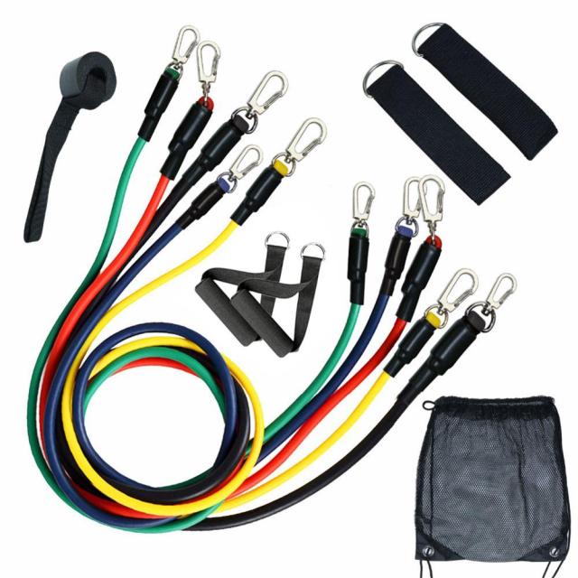 11Pcs Resistance Bands Set Fitness Workout At Home