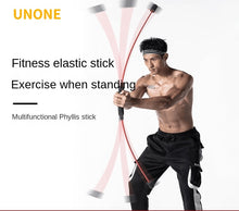 Load image into Gallery viewer, Fitness Elastic Stick Multi-Function Training Stick
